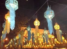 Lanterns in Tha Pae Gate, Chiang Mai