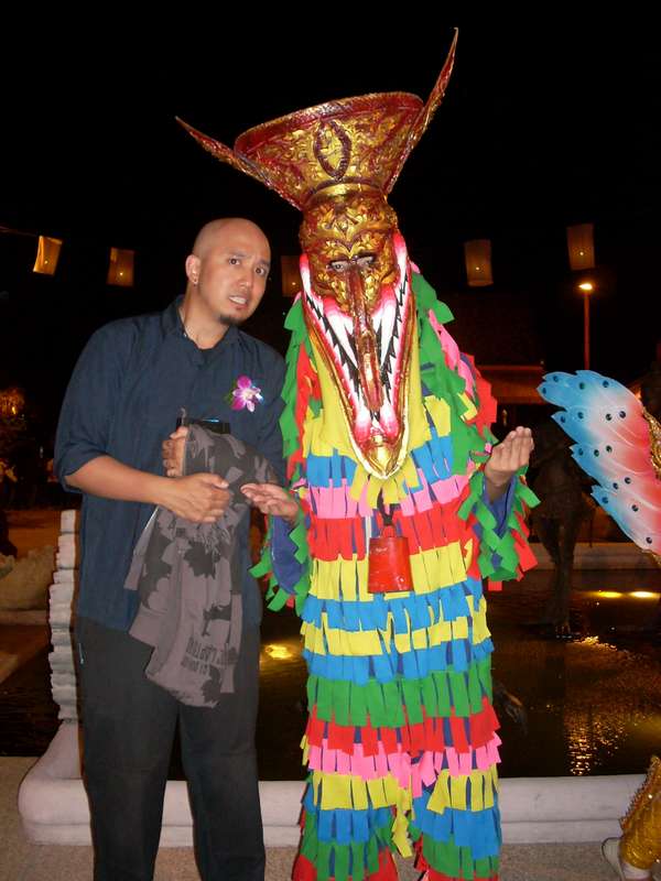 Phi Ta Khon Costume to Scare the Spirits